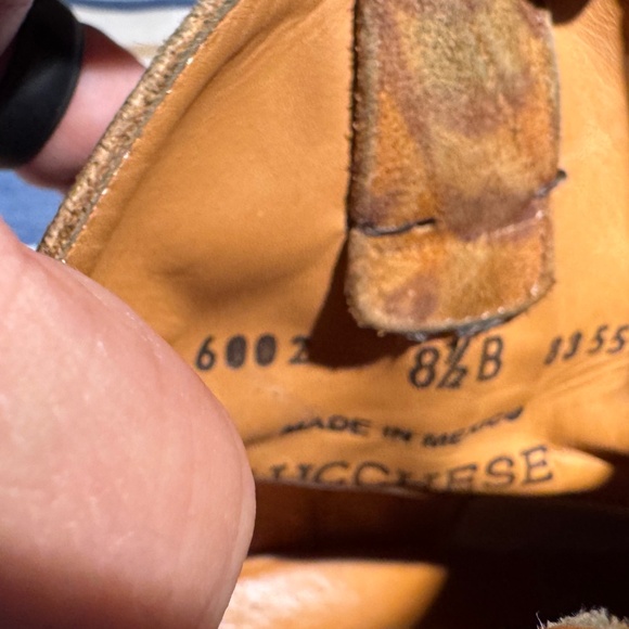 Lucchese Leather Western Ankle Boots 8.5 Fringe - Picture 3 of 8